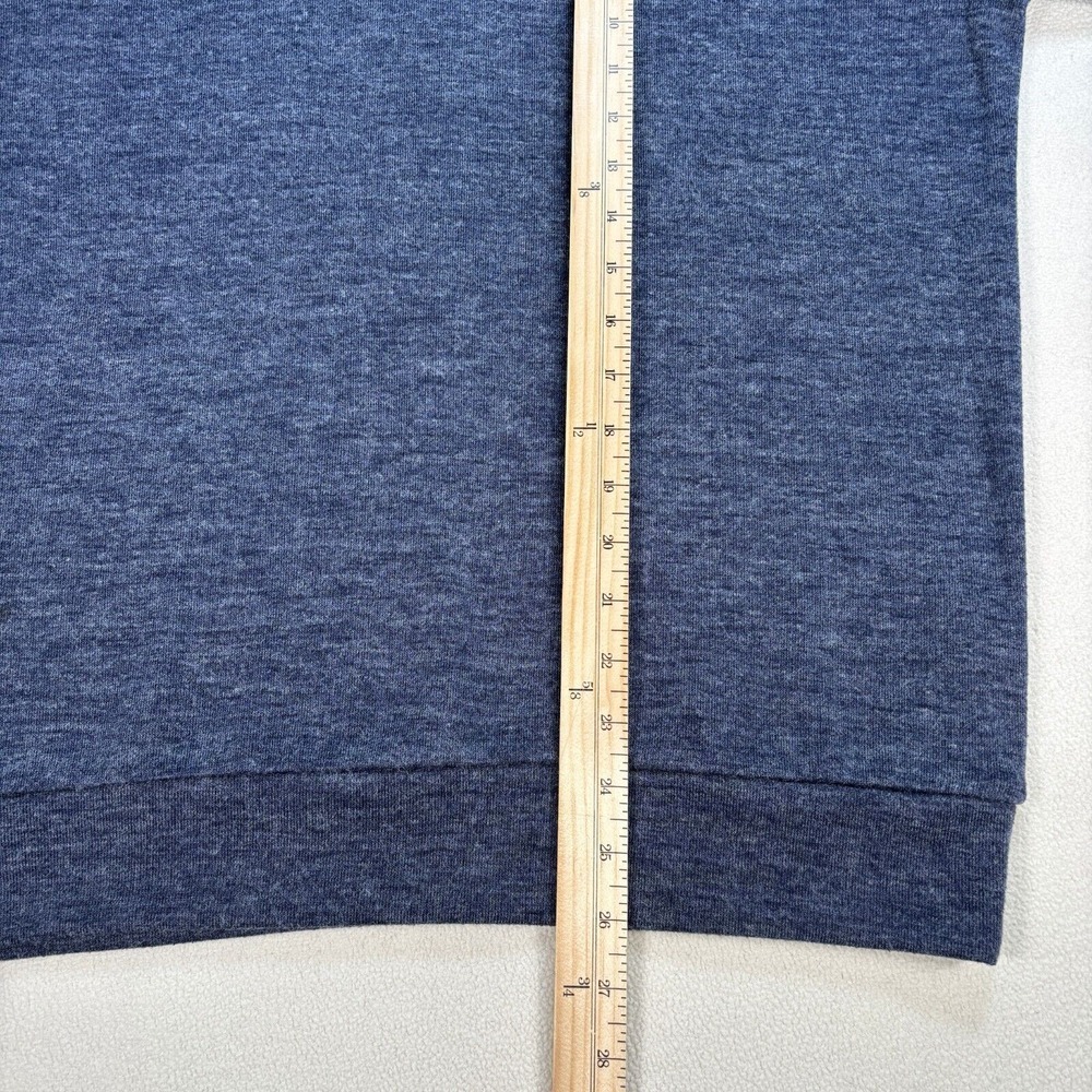 Mizzen Main Sweater Men's M Navy Trim Fit V-Neck Made in USA Knit Pullover Basic - Picture 8 of 12